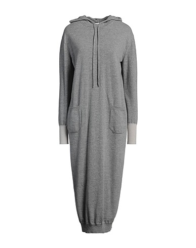 BLUNOIR Knit dress Grey 70% Merino Wool, 30% Cashmere