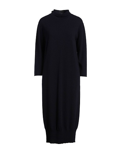 BLUNOIR Vestito in Maglia Blu notte 70% Lana Merino, 30% Cachemire