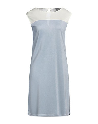 SAHZA Vestito corto Blu chiaro 90% Viscosa, 10% Poliammide