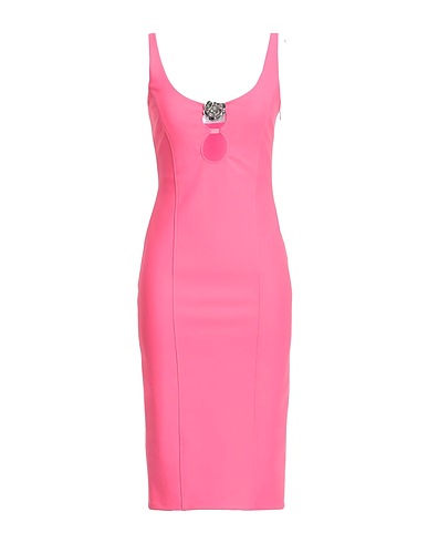 BLUMARINE Midi dress Pink 78% Viscose, 16% Polyamide, 6% Elastane