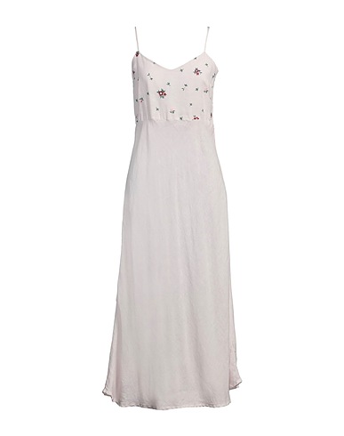 120% LINO Long dress Light pink 100% Linen