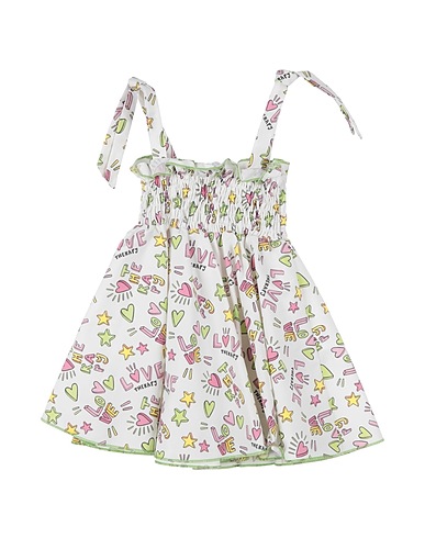 LOVE THERAPY Vestito Baby  Bianco 100% Cotone