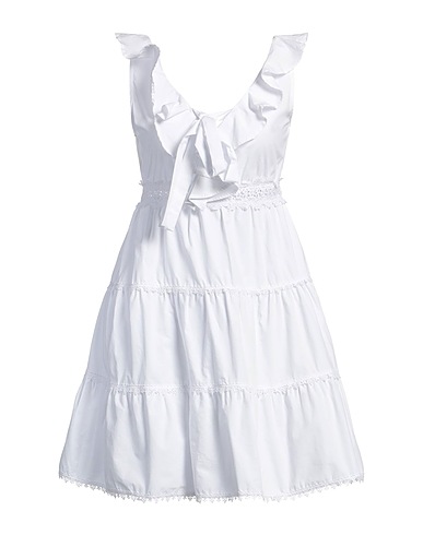 NO SECRETS Short dress White 100% Cotton