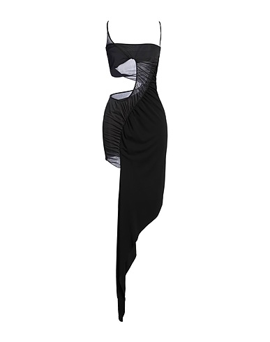 MUGLER Short dress Black 95% Viscose, 5% Elastane