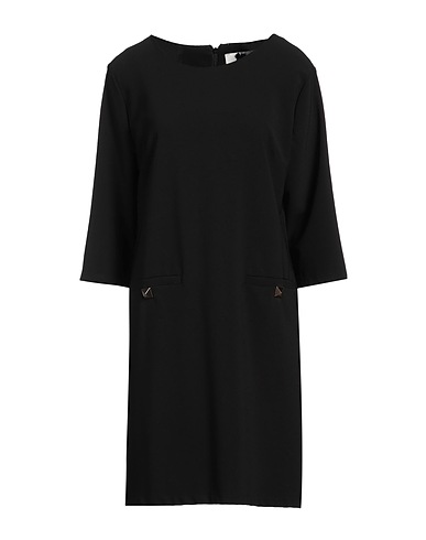 NO SECRETS Kurzes Kleid Schwarz 95% Polyester, 5% Elastan