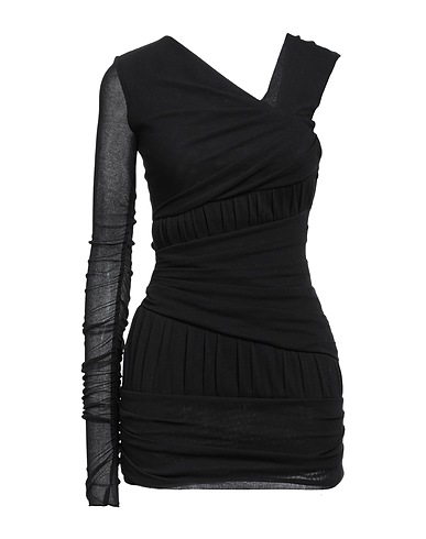 ANDREĀDAMO Sheath dress Black 70% Cotton, 30% Nylon