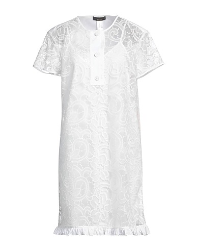 ACTITUDE by TWINSET Short dress White 100% Polyester, Cotton