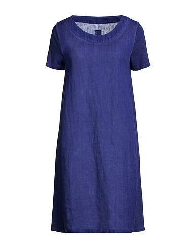 120% LINO Summer dress BLU 100% Linen
