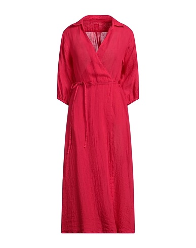 120% LINO Midi dress Garnet 100% Linen