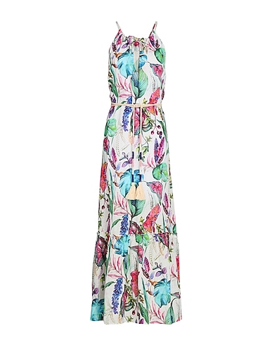120% LINO Long dress Off white 100% Linen
