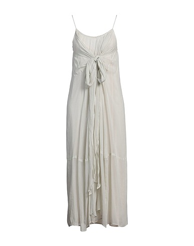 ALYSI Midi dress Off white 78% Cotton, 22% Silk