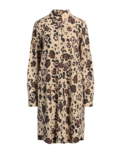 0039 ITALY Shirt dress Sand 100% Cotton