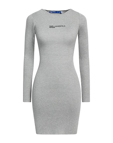 KARL LAGERFELD JEANS Sheath dress Grey 70% Viscose, 30% Polyester