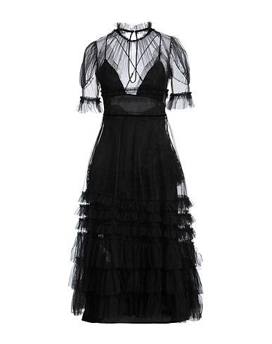 M ESSENTIAL Robe mi-longue Noir 100% Nylon