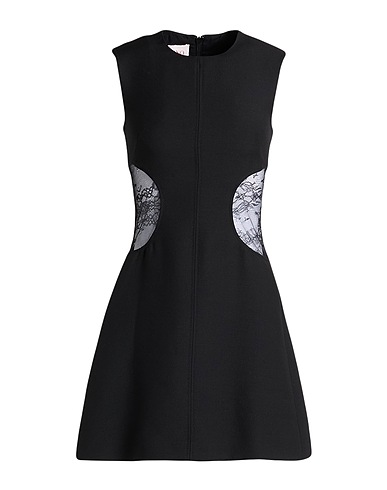 VALENTINO GARAVANI Elegant dress Black 65% Virgin Wool, 35% Polyamide, Viscose