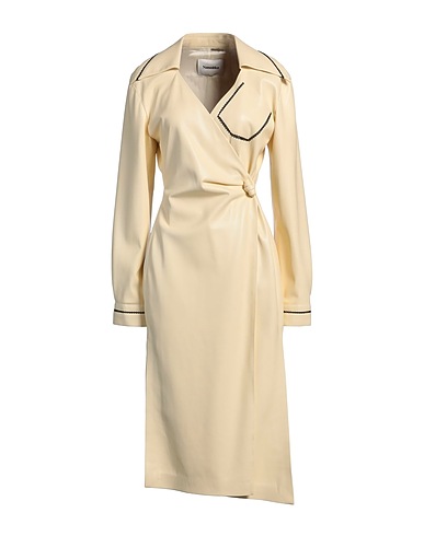 NANUSHKA Midi dress Beige 65% Polyester, 35% Polyurethane
