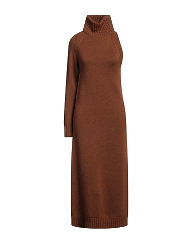 MAX MARA Midi dress SFILATA Brown 70% Wool, 30% Cashmere