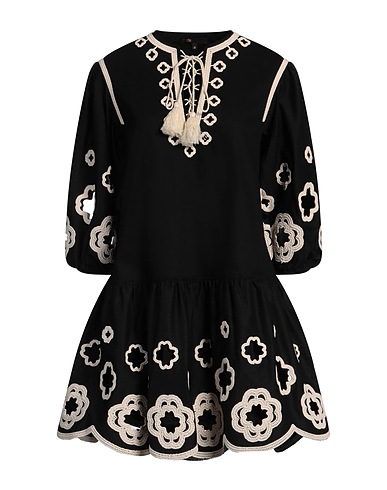 MAJE Short dress Black 100% Cotton