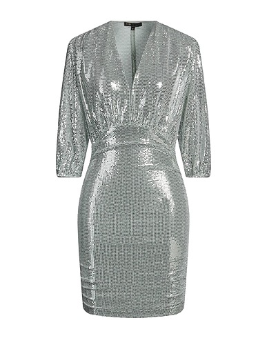 MAJE Sequin dress Light green 92% Polyamide, 5% Elastane, 3% Metallic fiber