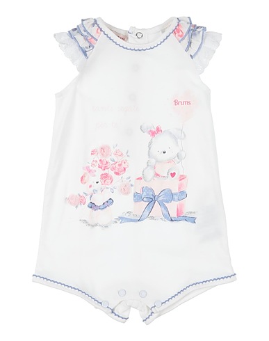 BRUMS Tutina Baby  Bianco 100% Cotone