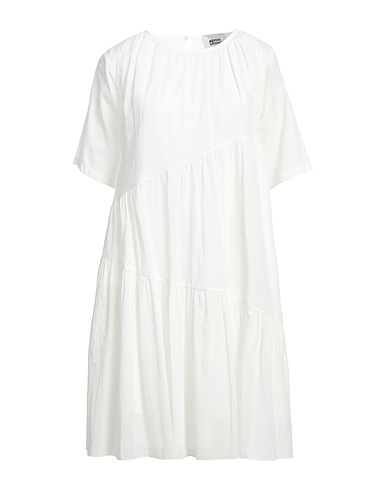 ALPHA STUDIO Short dress White 100% Cotton