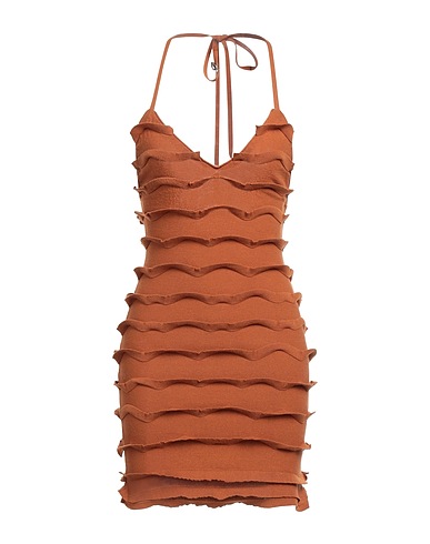 BLUMARINE Sheath dress Camel 70% Viscose, 30% Polyester