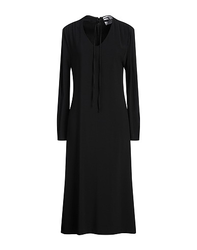 ERIKA CAVALLINI Midi dress Black 53% Viscose, 47% Acetate