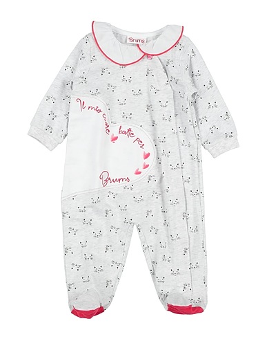 BRUMS Tutina Baby  Grigio chiaro 100% Cotone