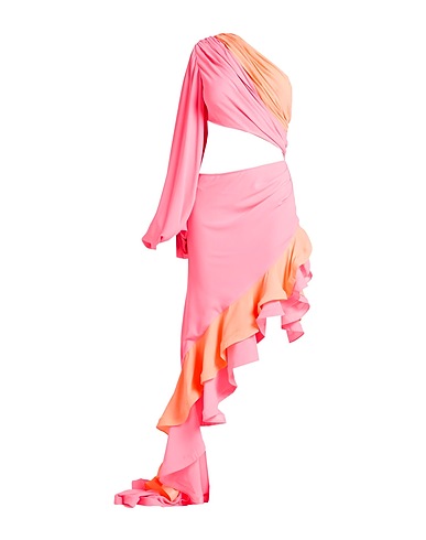BRONX & BANCO Long dress Fuchsia 60% Polyester, 40% Silk