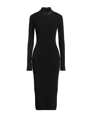 PATRIZIA PEPE Tubino Nero 37% Lyocell, 28% Viscosa, 20% Poliammide, 13% Cotone, 2% Elastan