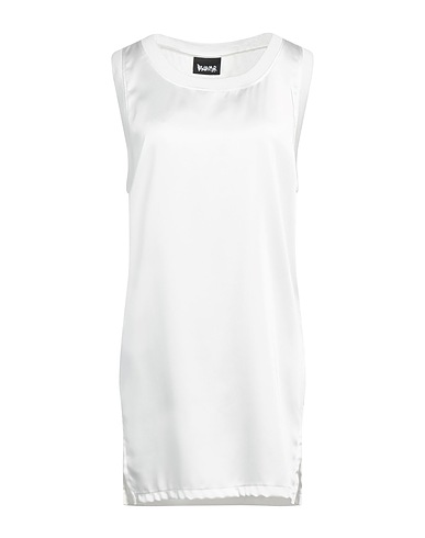 DISCLAIMER Short dress White 97% Polyester, 3% Elastane