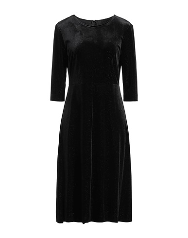 24.25 Midi dress Black 90% Polyester, 10% Elastane