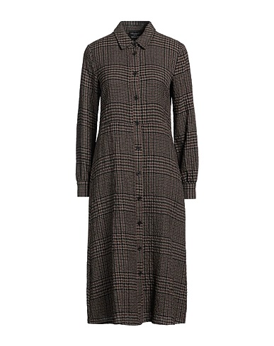 ALESSIA SANTI Midi dress Brown 54% Wool, 30% Polyester, 16% Viscose