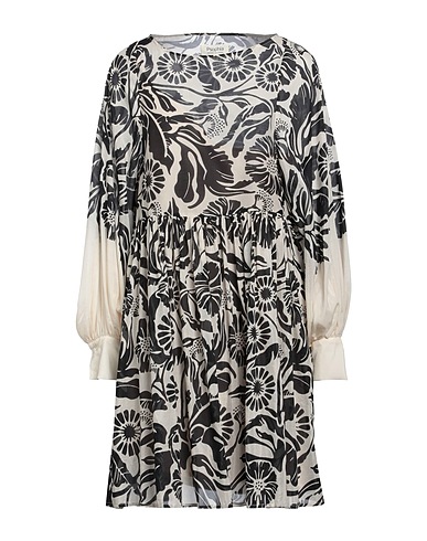 PSOPHĺA Short dress Black 70% Cotton, 30% Silk