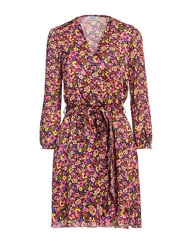 LIU •JO Vestito corto Fucsia 98% Viscosa, 2% Metallo