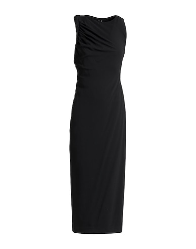 VERSACE Midi dress Black 97% Viscose, 3% Elastane