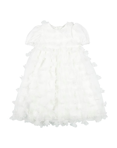 SIMONETTA Vestido para bebé  White 100% Polyester, Polyamide