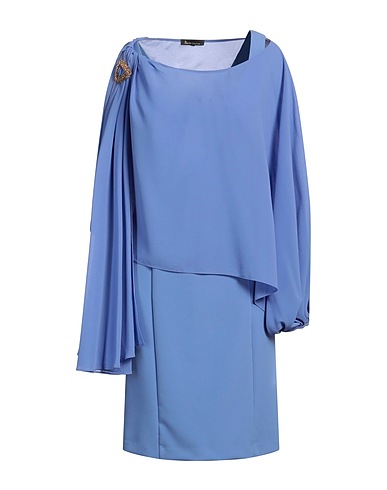 HANITA Midi dress H COUTURE Light blue 89% Polyester, 11% Elastane