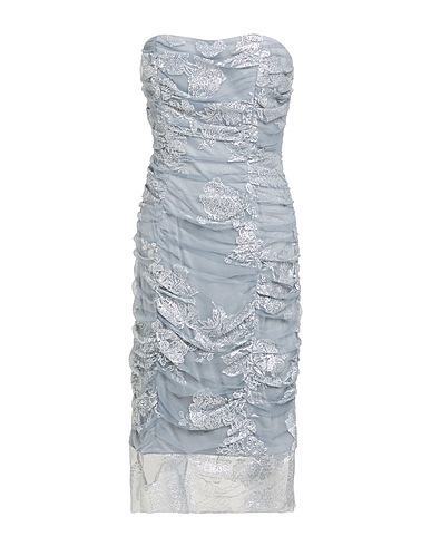 MARCHESA NOTTE Sheath dress Grey 100% Nylon