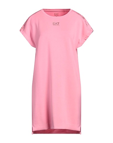 EA7 Kurzes Kleid Rosa 47% Polyester, 45% Modal, 8% Elastan