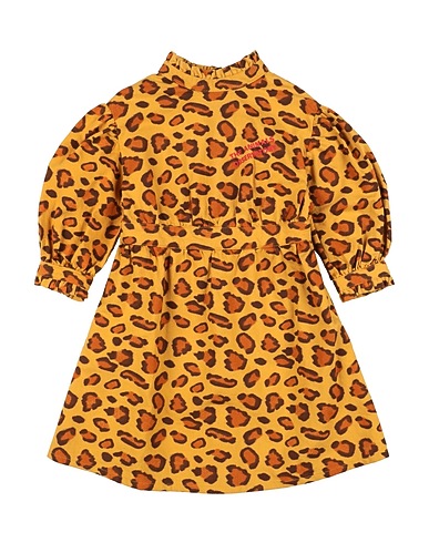THE ANIMALS OBSERVATORY Vestido para bebé  Mustard 93% Cotton, 7% Linen