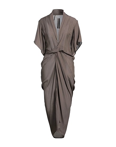RICK OWENS Langes Kleid Khaki 61% Viskose, 39% Seide
