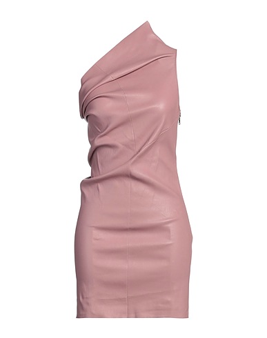 RICK OWENS Sheath dress Antique rose 65% Lambskin, 34% Cotton, 1% Lycra®