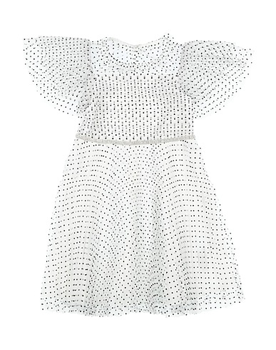 SELF-PORTRAIT Vestito Bianco 100% Poliestere, Poliammide