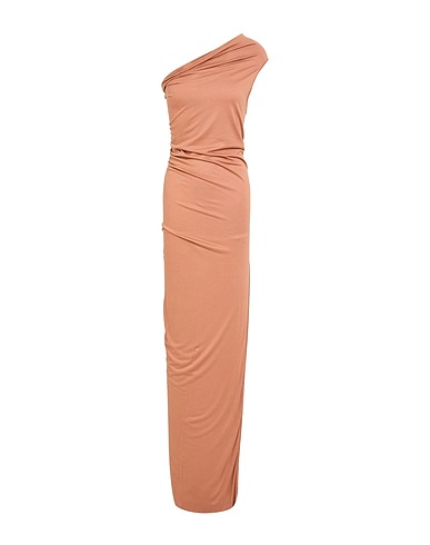 RICK OWENS LILIES Long dress Light brown 100% Viscose