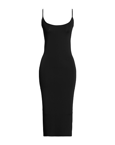 RICK OWENS LILIES Midi dress Black 85% Polyester, 15% Elastane