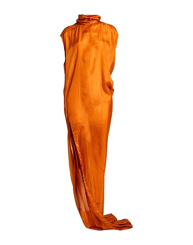 RICK OWENS Vestito elegante Cuoio 100% Seta