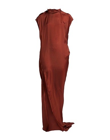 RICK OWENS Vestito elegante Cioccolato 100% Seta
