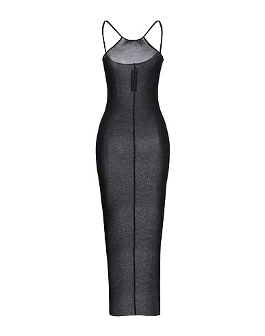 RICK OWENS Long dress Black 88% Viscose, 12% Silk