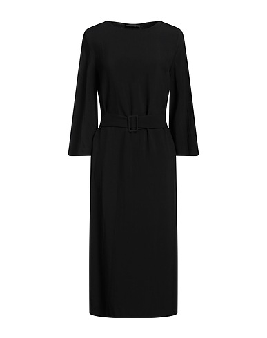 THE ROW Midi dress Black 99% Viscose, 1% Silk